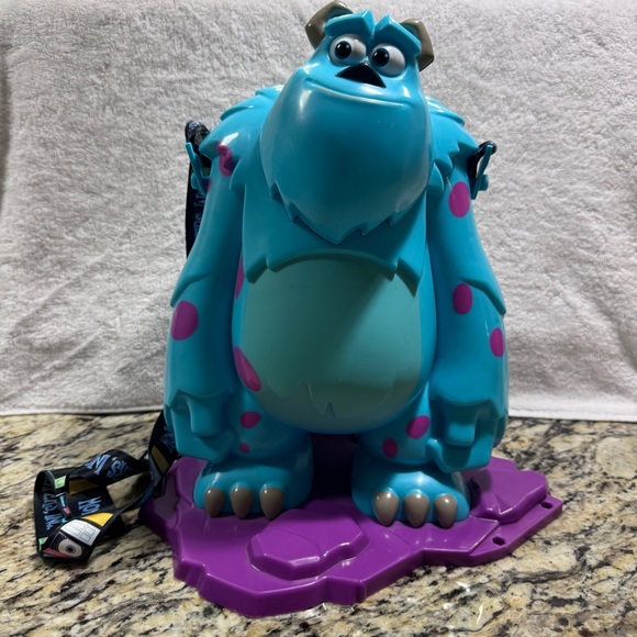 Disney Other - Disney Monster Inc Disneyland Sulley Popcorn Bucket w/ Strap Pixar Fest 2018